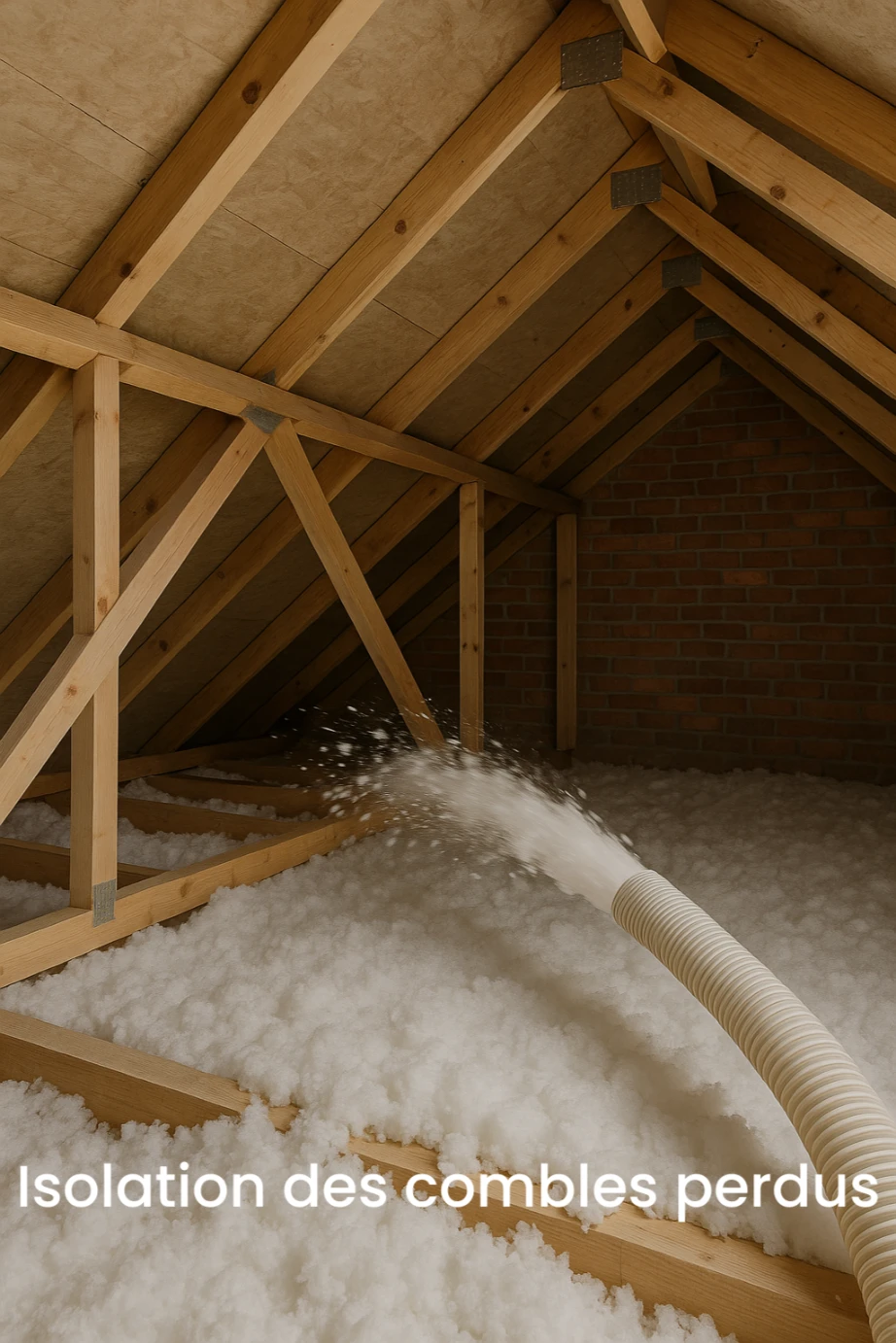 isolations des combles perdus avec text